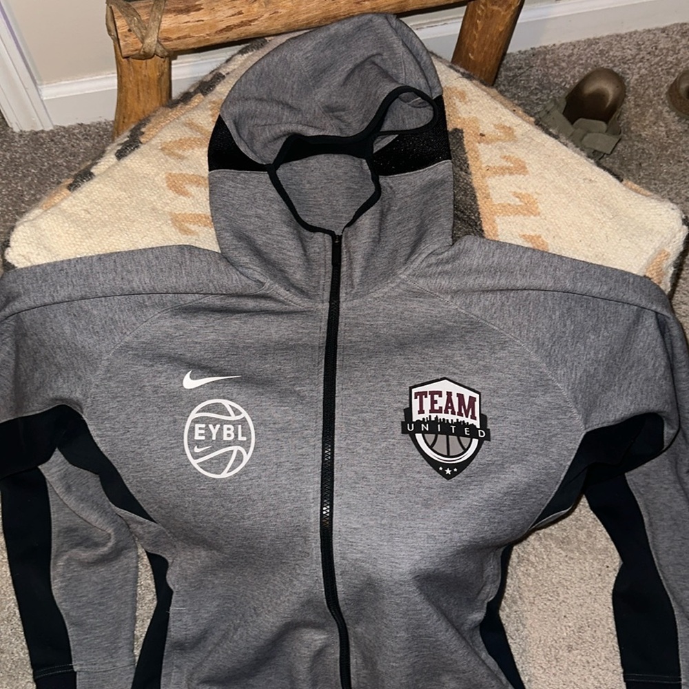 RARE Nike EYBL Team United Balaclava DriFit Hoodie zip up
